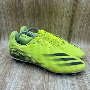 Adidas X Ghosted.4 FG Men's Size 10.5 Soccer Cleats Neon Yellow‎ Black Football
